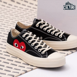 Giày Thể Thao Converse x CDG Chuck 70 Unisex's - Black