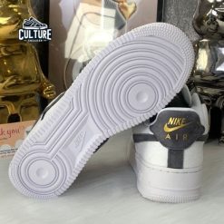 Giày Thể Thao Nike Air Force Vải Da Lộn Xám Lông Chuột