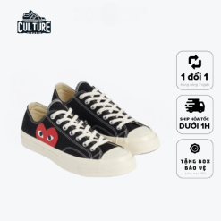 Giày Thể Thao Converse x CDG Chuck 70 Unisex's - Black