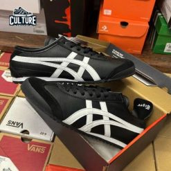 Giày thể thao Onitsuka Tiger Mexico màu đen viền trắng